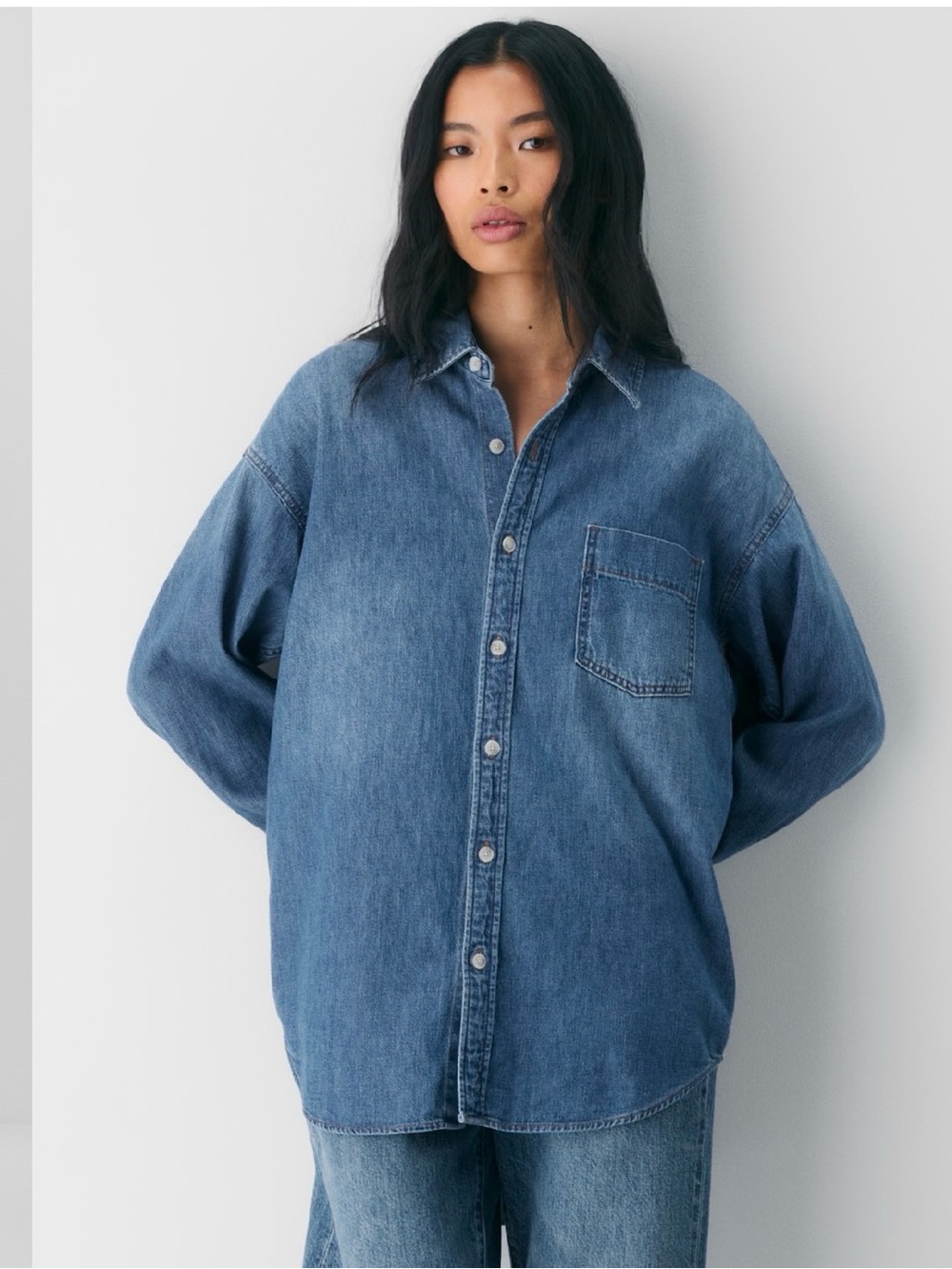 Denim Forum The '80s Comfy Denim Shirt